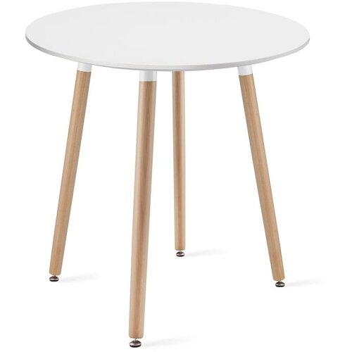 OSKAR KAMI okrugli stol 60cm - bijeli / prirodne noge Cijene