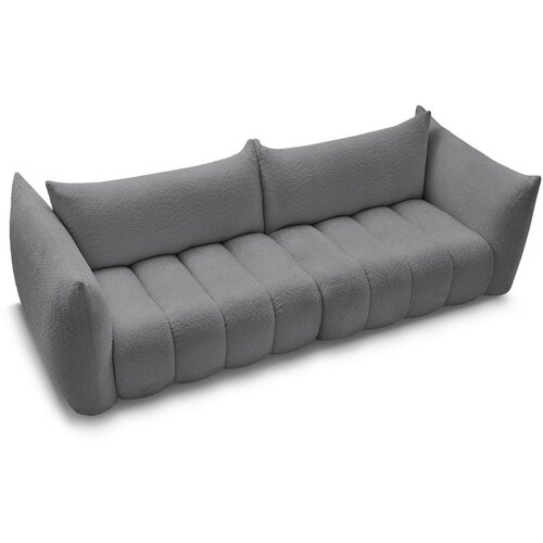 Bobochic Paris Siva sofa od boucl&amp;eacute; tkanine 286 cm Azra &amp;ndash; Slike