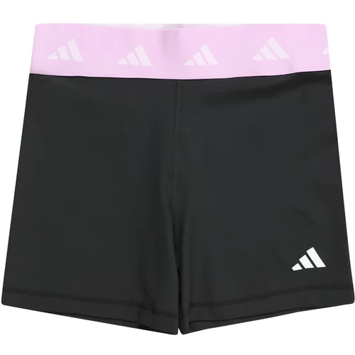 ADIDAS SPORTSWEAR Športne hlače svetlo roza / črna / bela