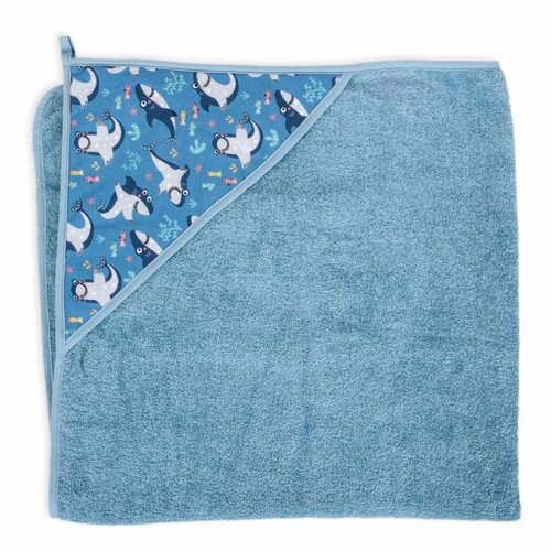 Ceba Baby dječji ručnik Printed Line Shark 100x100 Slike
