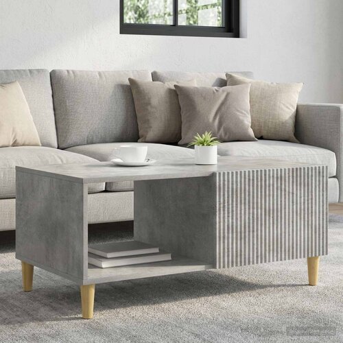 Kava Stol Betonska siva 90 x 50 x 40 cm Konstruirano drvo Cijene