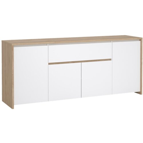 Tvilum Bela/v naravni barvi komoda v hrastovem dekorju 197x84x48 cm Next &amp;ndash; Slike