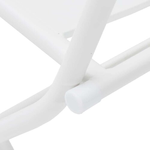 Bistro set za vrt 3 pcs Bijelo Čelik Slike