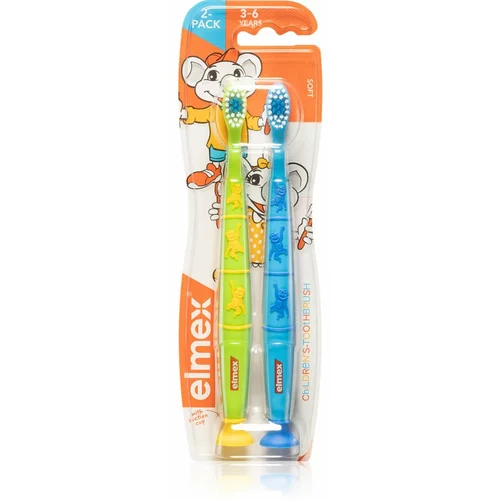 Elmex Children's Toothbrush zobna ščetka za otroke soft 3-6 years 2 kos