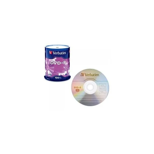  DVD-R, VERBATIM,4,7 GB,16X, spindle 100...