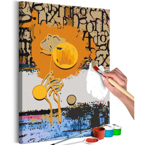  Slika za samostalno slikanje - Caramel Flower 40x60 Slike