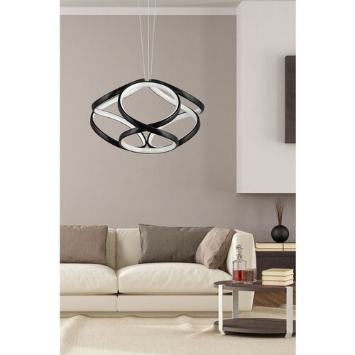 Opviq apeiro - black, yellow light black chandelier Slike