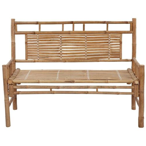  Klupa s jastukom 120 cm od bambusa Slike