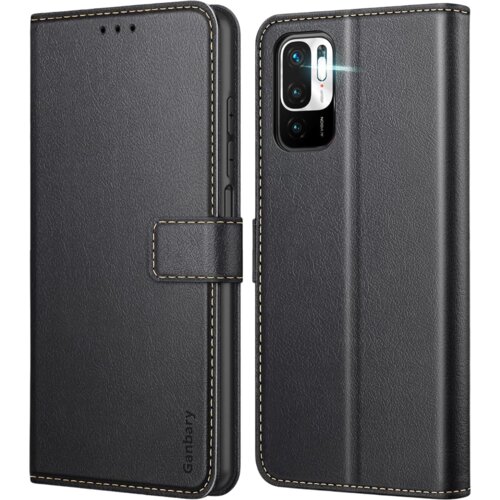 NIKCORP Preklopna torbica za Redmi Note 10 5G, usnjena denarnica s funkcijo stojala in magnetnim zapiranjem, črna barva, (5000138995) Cene