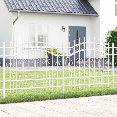  Vrtna Ograda KAMPEN 240 x 140 cm Mesh Bijelo Slike