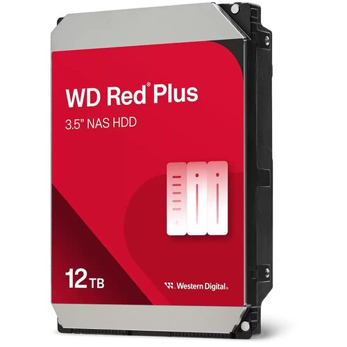 Western Digital Red Plus WD120EFGX internal hard drive 12 TB 7200 RPM 512 MB 3.5 Serial ATA III Slike