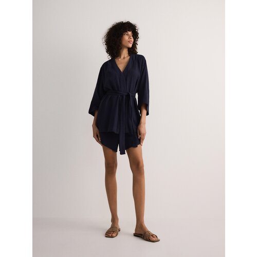 Reserved - Kimono od muslina - mornarsko plava Slike