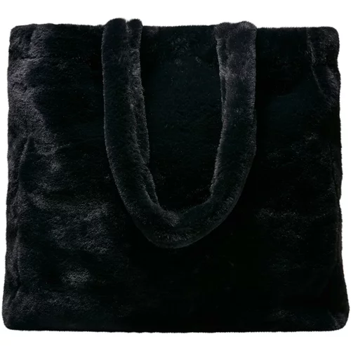 Urban Classics Accessoires Fake Fur Tote Bag black