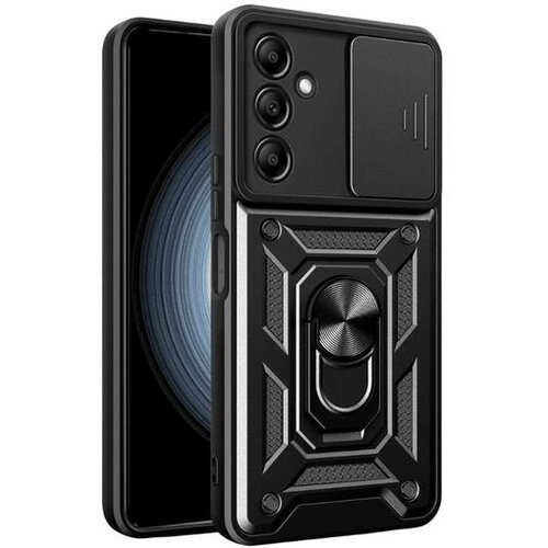 Onasi Silikonski ovitek Armor Ring z zaščito kamere za Samsung Galaxy A56 - črn Cene