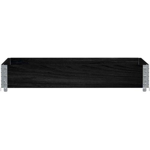 vidaXL Vrtni sadilica crna 120 x 80 cm od masivne borovine Cijene