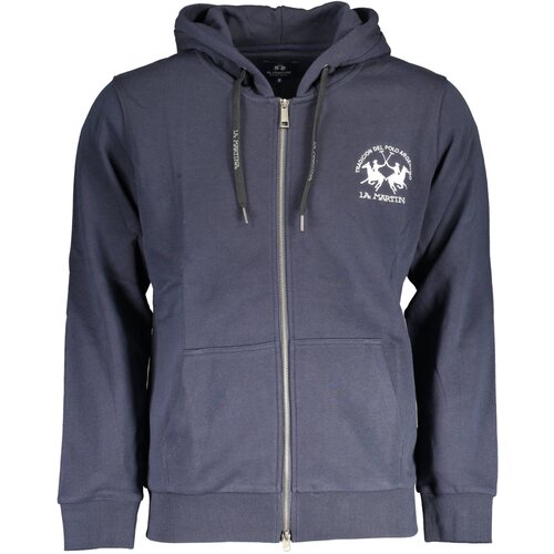 La Martina MEN&amp;amp;#39;S BLUE ZIPPED SWEATSHIRT Slike