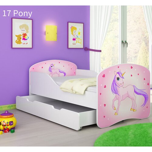  Dječji krevet ACMA s motivom + ladica 140x70 cm 17 Pony Cene