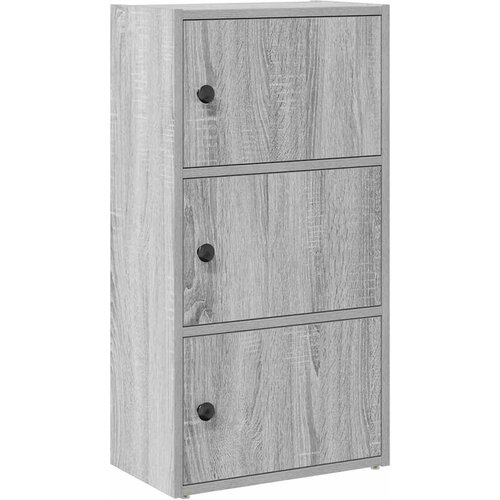 Maison Chic Knjižna omara - Knjižni regal siva sonoma 40x24x77 cm inženirski les, (21725940) Cene