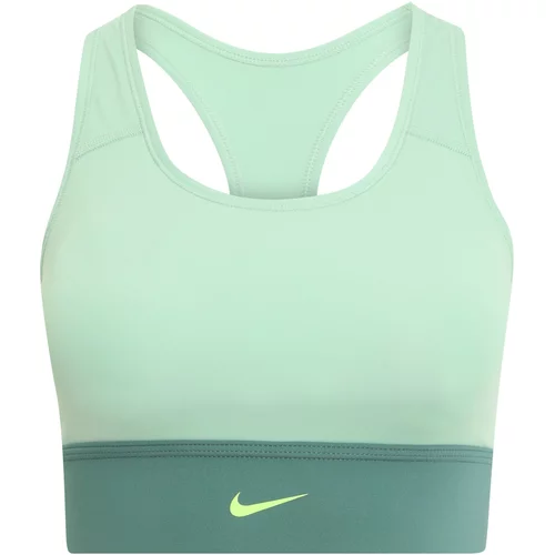 Nike Športni nederček meta / neonsko zelena / temno zelena