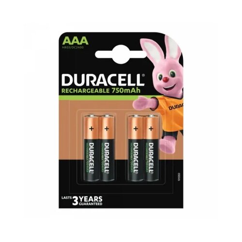 Duracell punjiva baterija aaa 750mAh(pak 4 kom) Slike