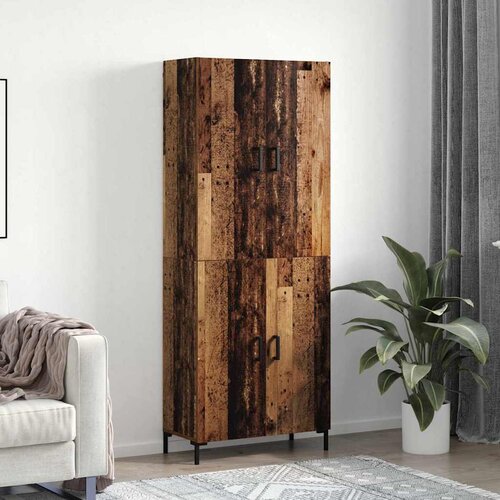 vidaXL Highboard Staro drvo 69.5 x 34 x 180 cm Konstruirano drvo Cijene