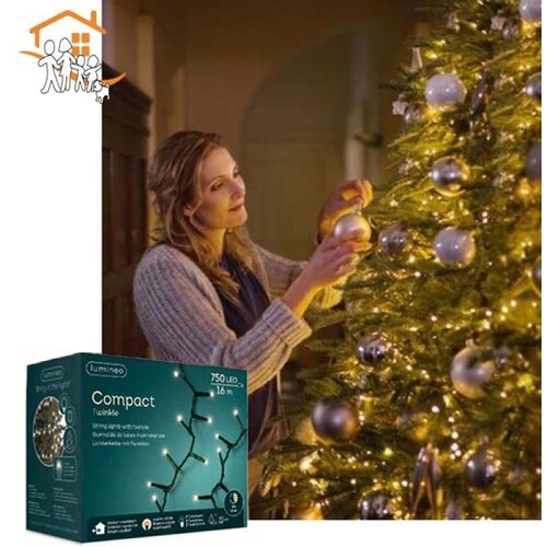  Novogodišnja LED sijalica za jelku 180cm-210cm 750L Toplo bela Lumineo Compact 495351 Cene