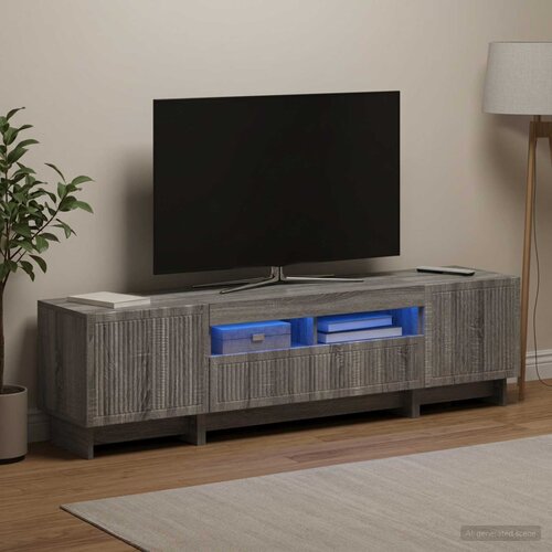  5-dijelni LED TV ormarić Siva Sonoma Konstruirano drvo 81 x 35 x 43 cm Cijene