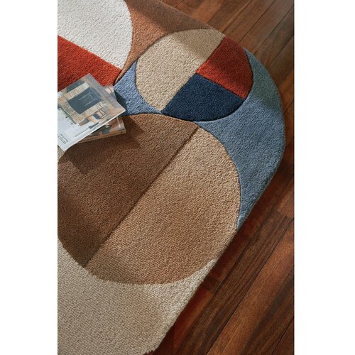Flair Rugs Ročno tkana volnena preproga v barvi terakote 120x170 cm Mia Arch &amp;ndash; Slike