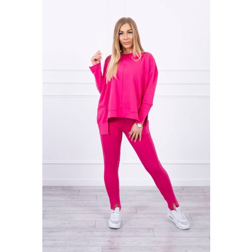 Kesi Complete with an oversized blouse in fuchsia color Cene