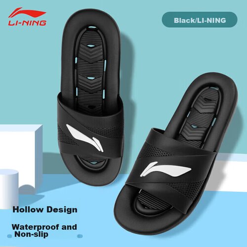 Li-Ning Unisex papuče, Crne Cene