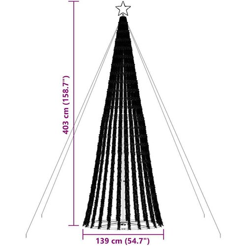  LED božićno drvce 1028 LED toplo bijelo 403 cm - Topla bijela 403 cm 1 1 Slike