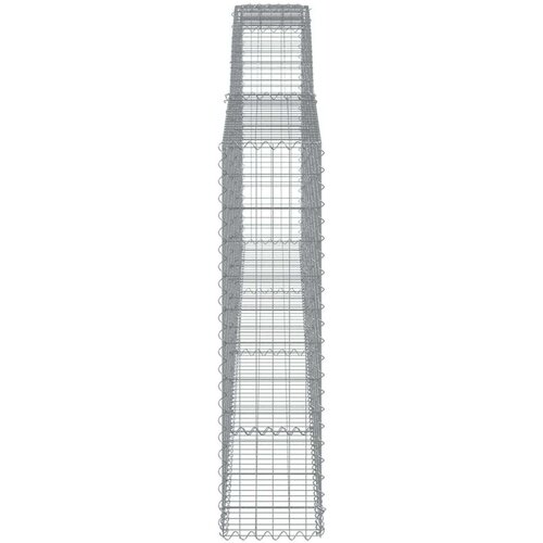  Lučne gabionske ko&amp;scaron;are 5 kom 400x30x120/140cm pocinčano željezo Slike