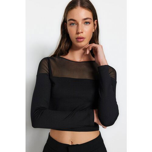 Trendyol Blouse - Black - Slim fit Cene