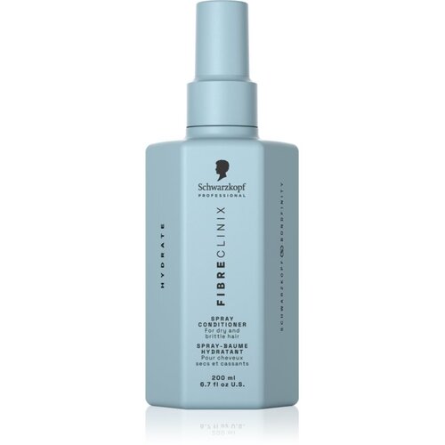 Schwarzkopf Professional Fibre Clinix Hydrate Spray Conditioner vlažilni balzam brez spiranja v pr&amp;scaron;ilu 200 ml Slike