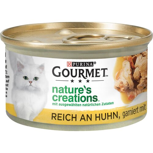  20 % popust na Gourmet Nature's Creations mokro mačjo hrano 36 x 85 g - Pi&scaron;čanec s &scaron;pinačo & paradižnikom Cijene