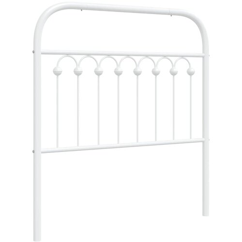 Maison Chic kovinsko posteljno vzglavje - vzglavna omarica - nočna omarica belo 90 cm, (21705104) Cene