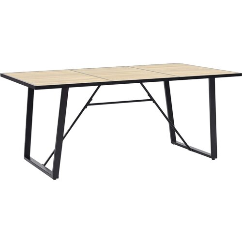 vidaXL Jedilna miza barva hrasta 200x100x75 cm mediapan Cene