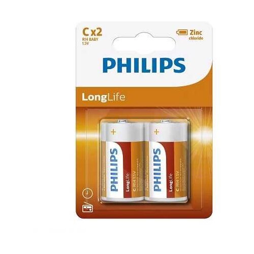 Philips baterija longlife R14/C 1.5V (1/2) ( 49497 ) Slike