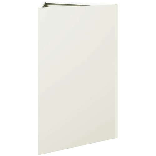  Vrtna sadilica bijela trokutasta 50x43x75 cm čelična Slike