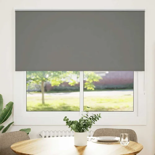 vidaXL Roleta Blackout siv 165x150 cm Širina tkanine 161,6 cm