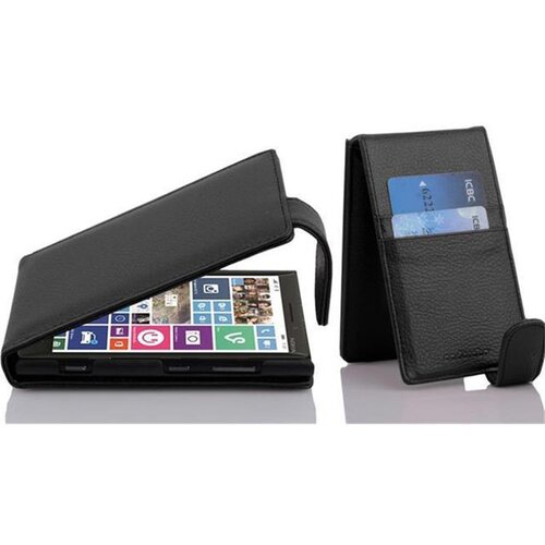 Cadorabo Ohi&scaron;je, združljivo z Nokia Lumia 929 / 930 v oksidna črna - Za&scaron;čitni ovitek v obliki flipa iz teksturiranega umetnega usnja, (20562498) Cene