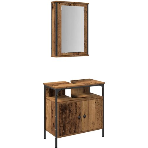  Set namještaja za kupaonicu 2 kom. Smeđa 60 x 30 x 60 cm Cene