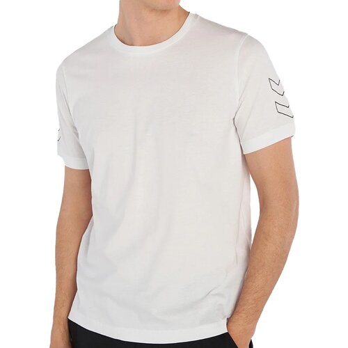 Hummel Muška majica HML Elemental Chevron Cotton Tee, Bela Slike