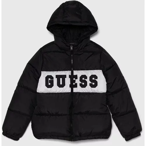 Guess Otroška jakna črna barva, L4YL16 WGB60