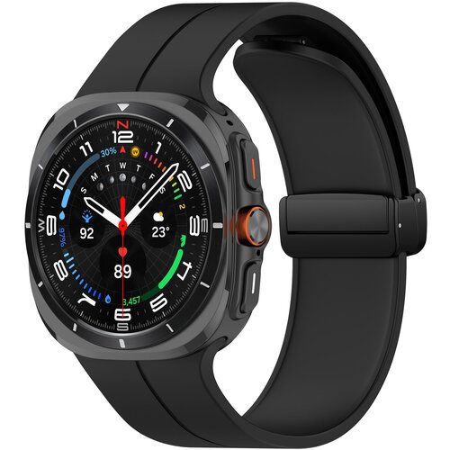 INF Pašček za uro z magnetno zaponko, Samsung Watch Ultra 24 mm Black, (21553648) Cene