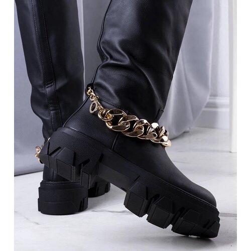 D/CEO Black patent leather insulated boots Campi Cene