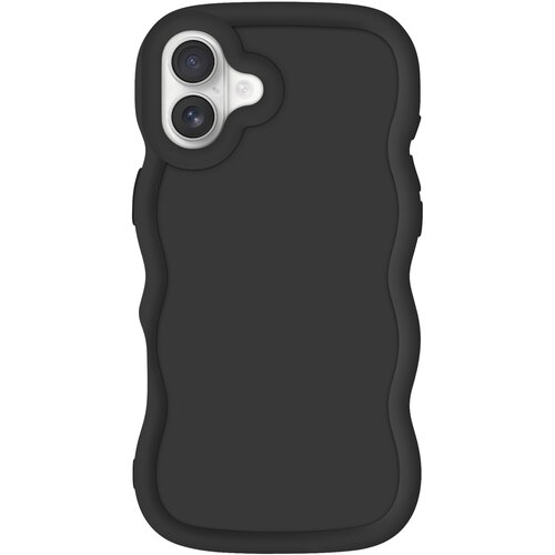 AVIZAR Ohišje za iPhone 16 Plus Silikonski udarno odporen Candy serija, Črna, (5000010419) Cene