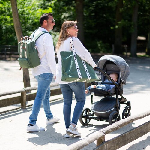 Childhome Family Bag Canvas Green putna torbica 55 x 40 x 18 cm 1 kom Slike