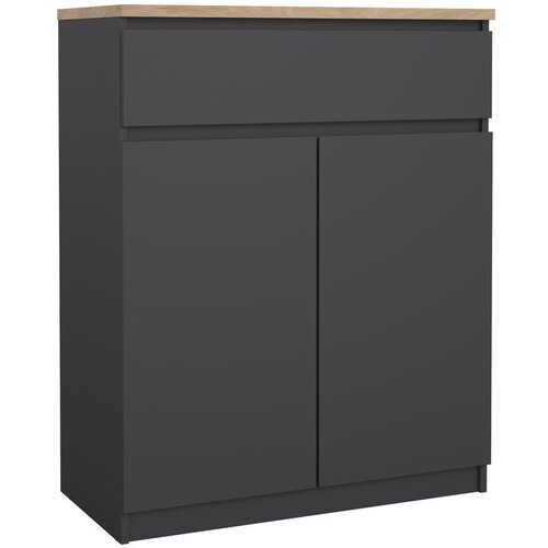 Tvilum Temno siva komoda 80x100x40 cm Naia &ndash; Cene