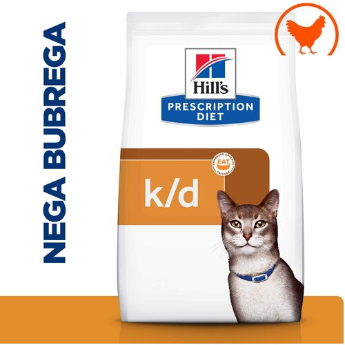 Hill’s prescription Diet Cat K/D Piletina 1,5kg Slike